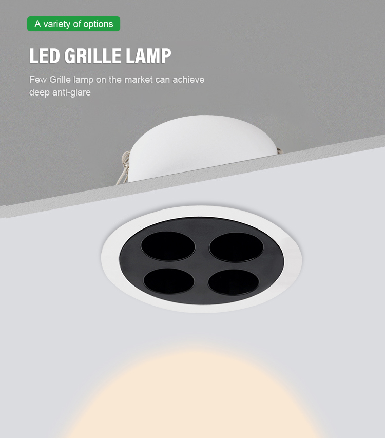 Aluminum Led Recessed Grille spotlight