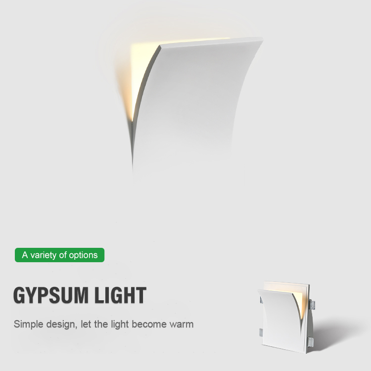 Double Open Wall Light Led Gypsum Lamp