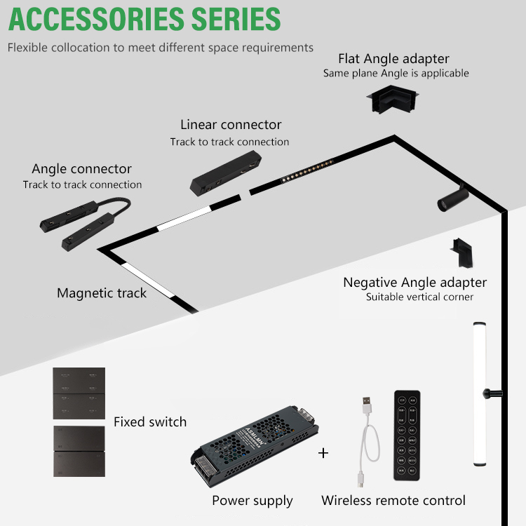  Led  Magnetic Track Light