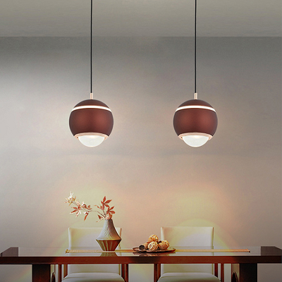 Modern Metals Glass Led Pendant Light