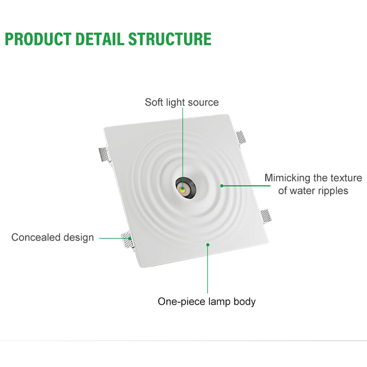  Ceiling Recessed Led Gypsum Light