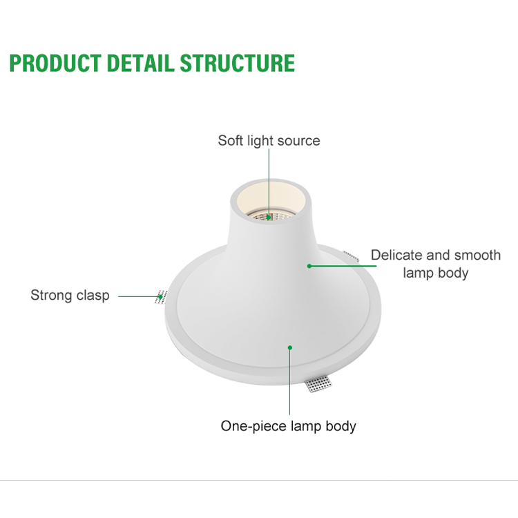 Recessed Downlight Led Gypsum Light